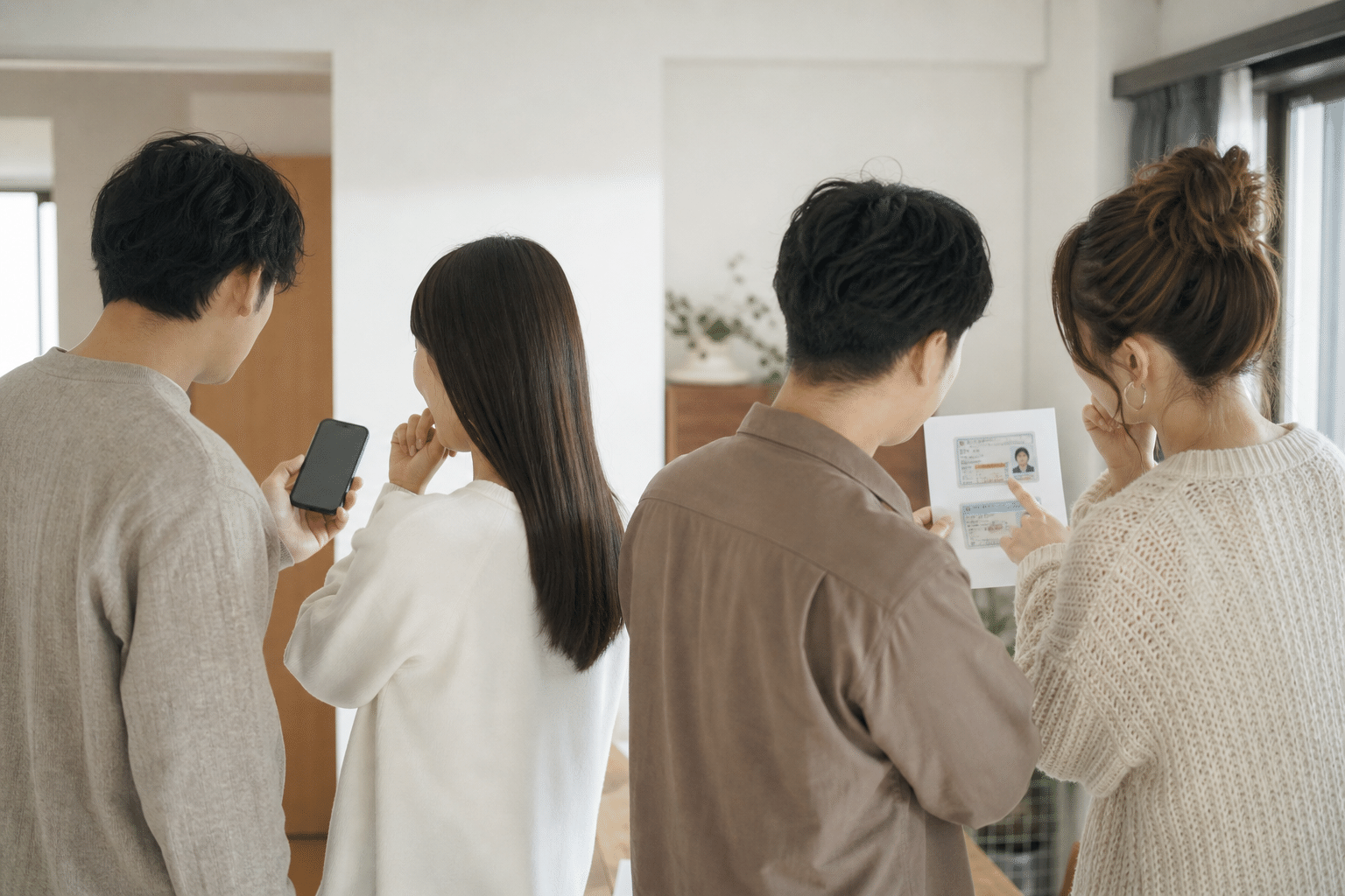 勤務・収入資料と申込内容を照合するイメージ