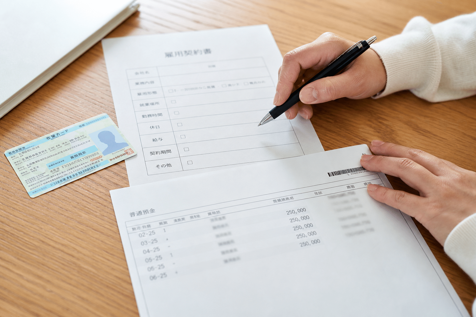 外国籍の入居希望者が申込先へ確認するイメージ